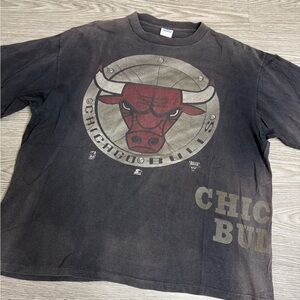 Vintage 90s NBA Chicago Bulls Starter Made In USA Sz XL T-Shirt Single Stitched